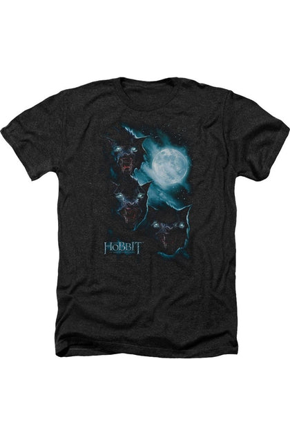 Gildan The Hobbit Three Warg Moon T-Shirt Noir Large 2