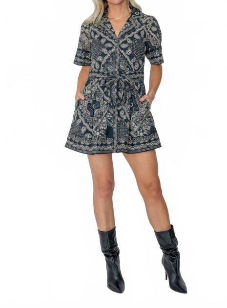 West Of Georgia Mini Dress Grey Medium 2