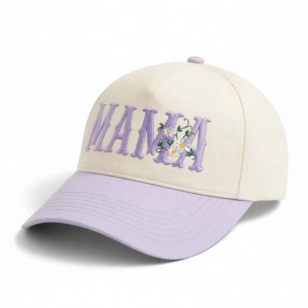 FASHNZFAB Embroidered Five Panel Canvas Baseball Cap Beige 6