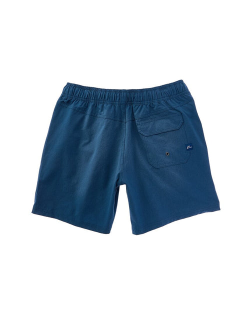 Mr. Swim Textured Stretch Trunk Blue Large 3