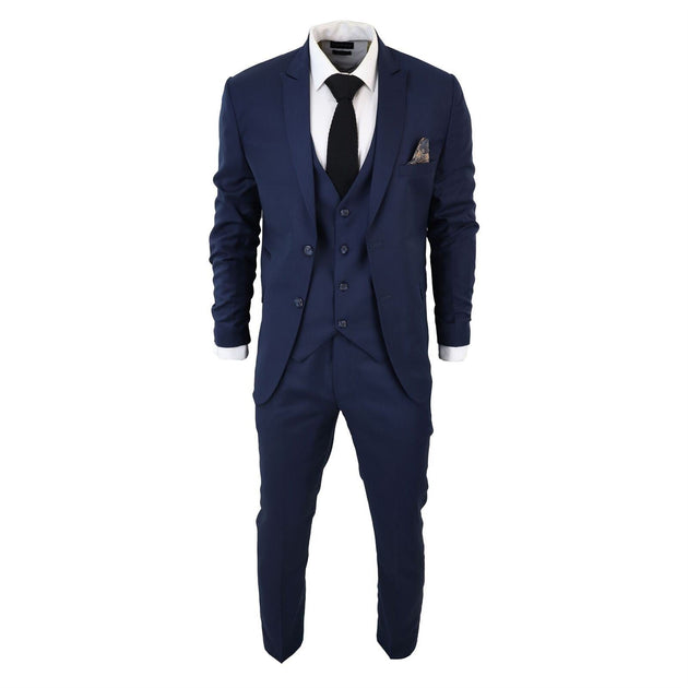 Oliver Tweed IM1 3 Piece Suit Navy US 50 Regular 3