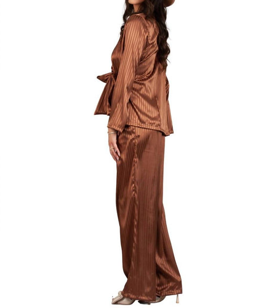 LUCCA Paris Silky Straight Maxi Pants Multi Small 3