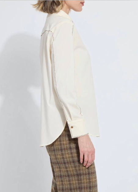 Lysse Racket Crystal Embellished Shirt Weiß XL 3