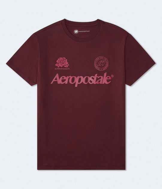 Aeropostale Rose Graphic Tee Red XXL 2