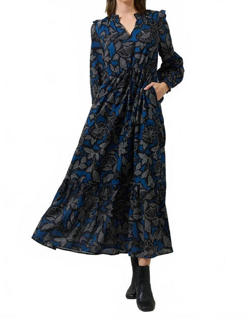 SUGARLIPS Aurina Midi Dress Blue XS 2