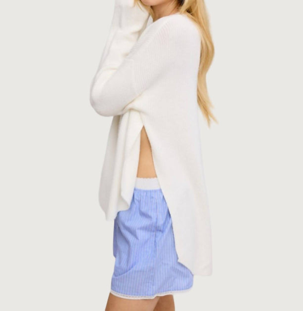 Mimosa Tatum Sweater White Large 3