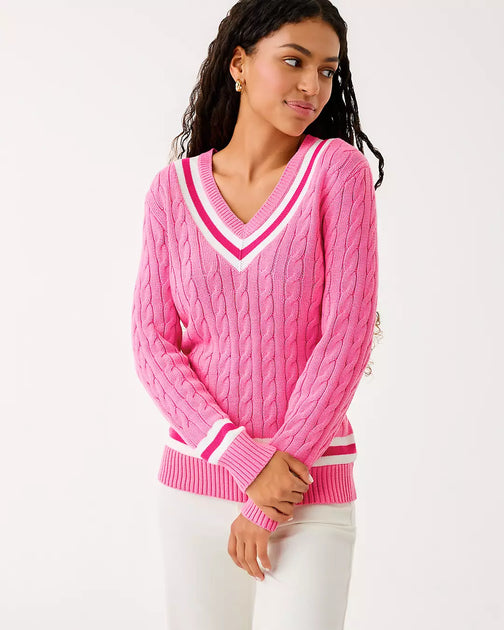 Lilly Pulitzer Brockton Cotton Sweater Multi Medium 4