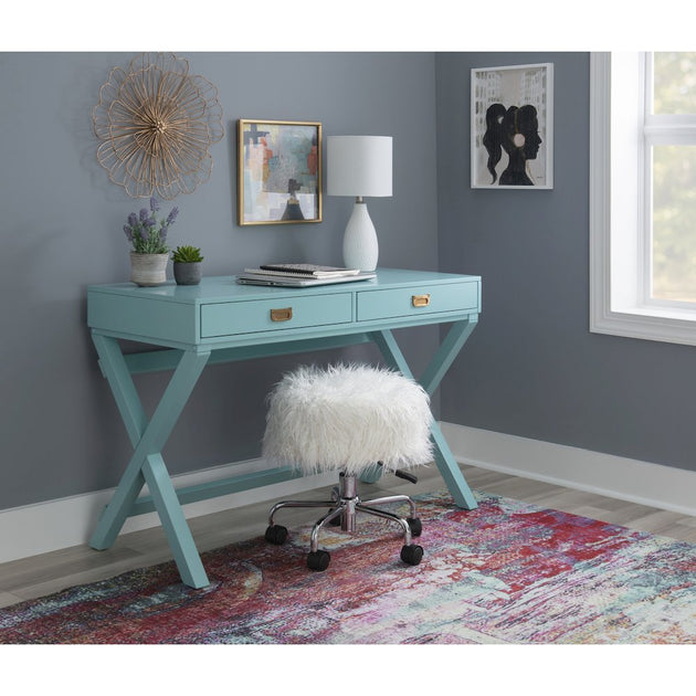 Linon Peggy Writing Desk Blue 3