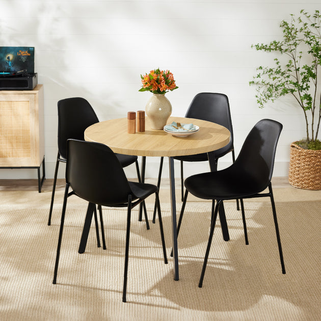 Best Choice Products Round Dining Table Brown 4