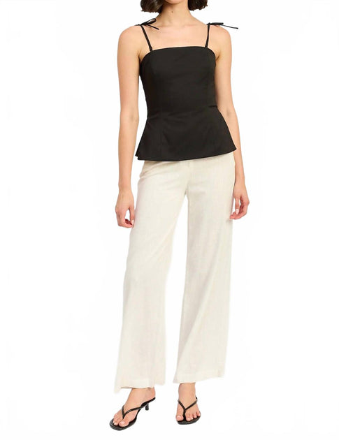 En Saison Clarisse Sleeveless Top Black Medium 2