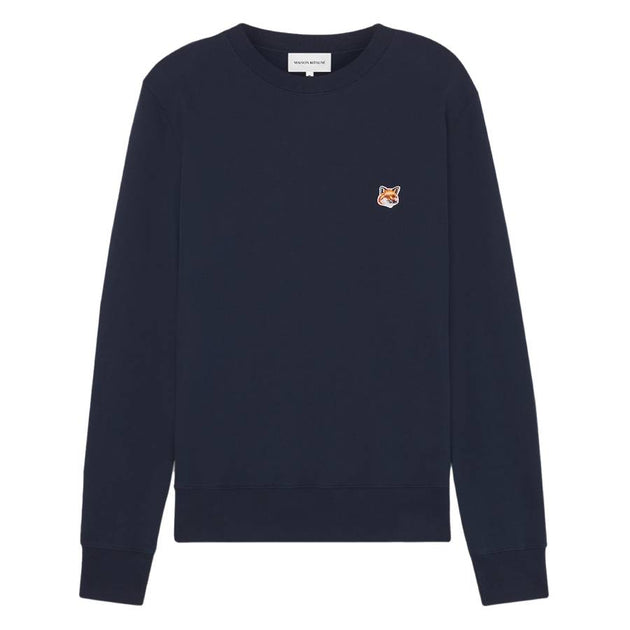 Maison Kitsune Fox Head Patch Sweatshirt Blue Small 2
