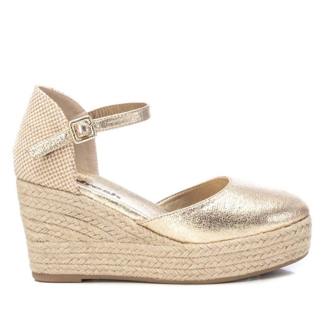 Xti 44670 Espadrille Sandals Gold US 9.5 2