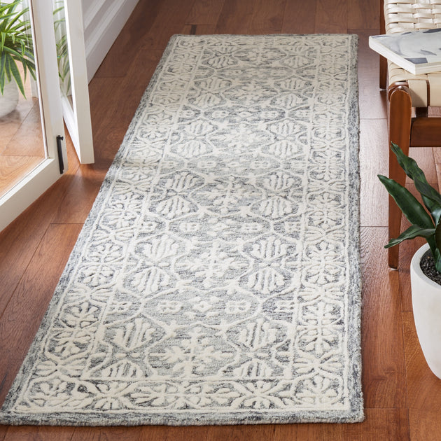 Safavieh Metro Handmade Area Rug Dark Grey Ivory 3