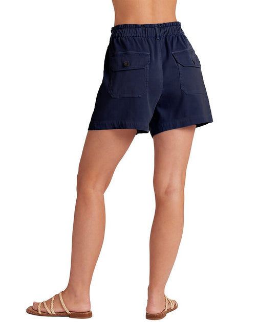 Bella Dahl Callie Ruffle Short Blue XLarge 3