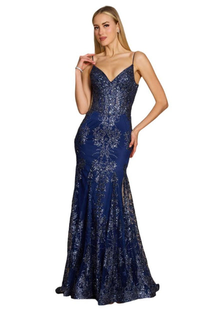 TRUEDAMES Full-Length Formal Gown Gold US 4 3