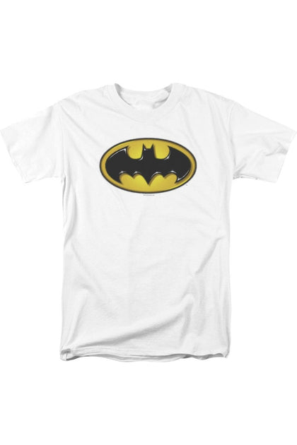 Gildan Batman Airbrush Bat Symbol T-Shirt Weiß Small 2