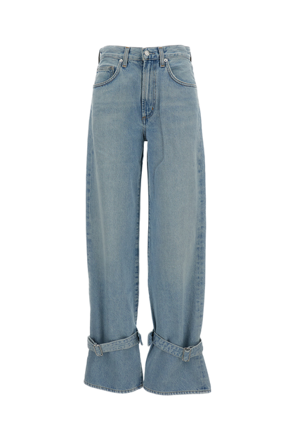 AGOLDE Jeans Mit Gerafftem Saum Blau 25 2