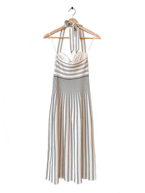 Zimmermann Daylight Twist Midi Dress Beige US 6 4
