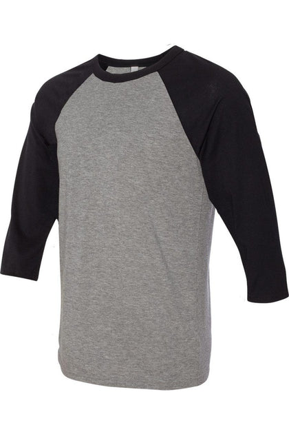 T-shirt Baseball Manches Trois-Quarts BELLA + CANVAS Multi Medium 4