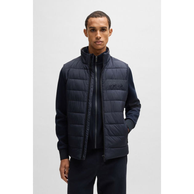 Boss Gilet Blue Size 38 Regular 4