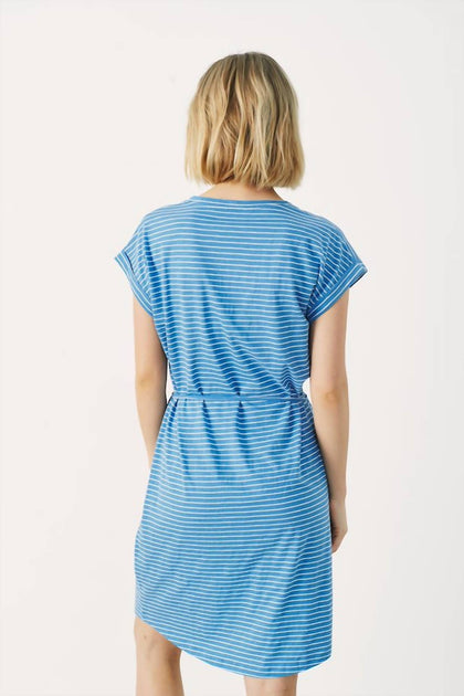 Part Two Riviera Stripe Ilima Dress Blue Large 3
