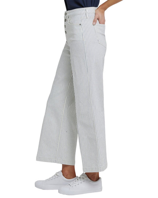 NYDJ Teresa Wide Leg Jean White US 4 4