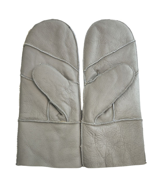 Infinity Sheepskin Mittens Green Large 4