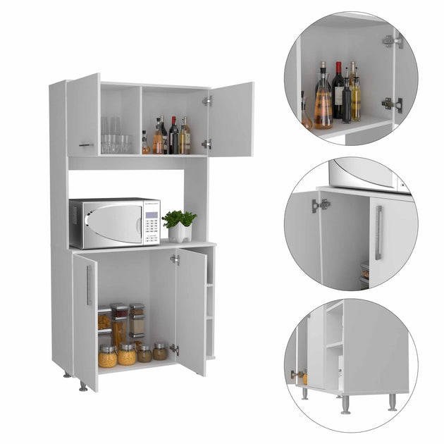Hivvago Sedona Kitchen Cabinet White 3
