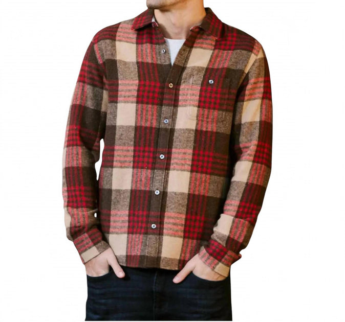 Flags & Anthem Hero Stretch Flannel Shirt Red XXL 2