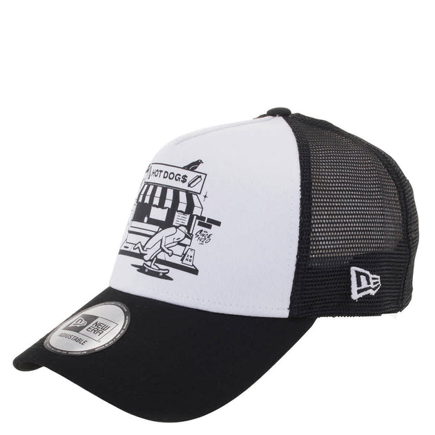 New Era Graphic Ny Hotdog Adjustable Trucker Cap | ShopSimon display picture 3