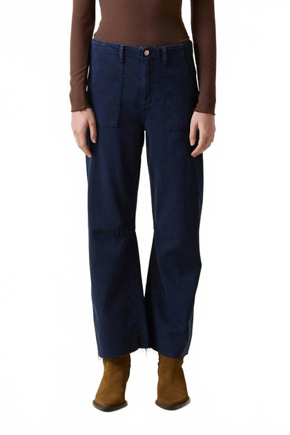 Le Jean Utility Soft Barrel Mid Rise Jeans Blue 29 2