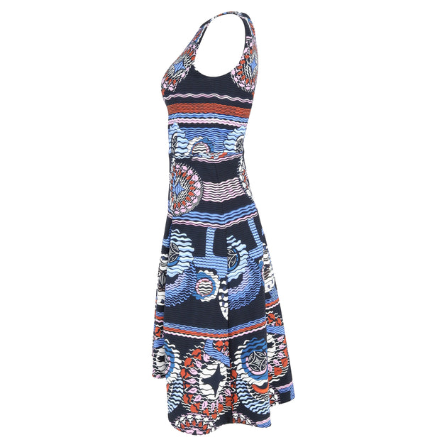 Peter Pilotto Printed Midi Flared Dress Multicolor UK 10 3
