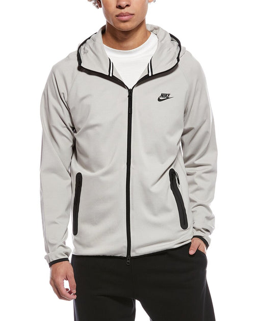 Nike Tech Lightweight Knit Full-Zip Hoodie Grey Small 2