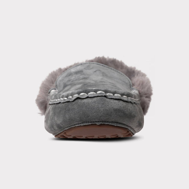 Lamo Aussie Slip-On Moc Slippers Grey US 11 4