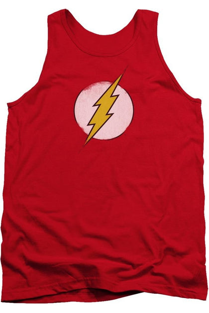 Gildan DC Comics Flash Rough Flash Logo Tank Top Red XXL 2