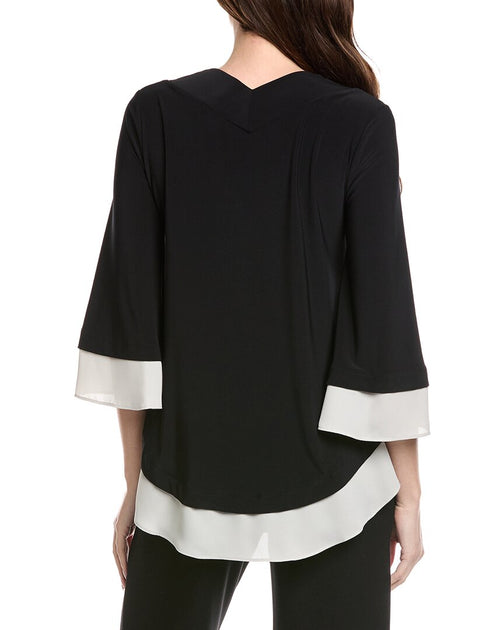 Joseph Ribkoff Top Black US 10 3