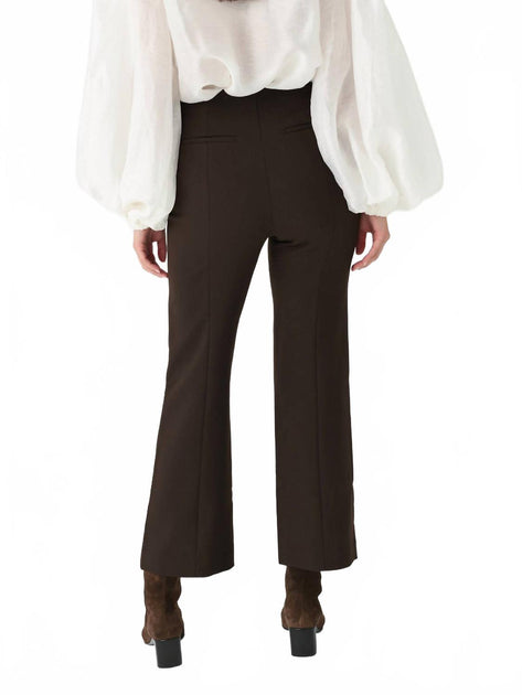 SIMKHAI Mackenzie Straight Leg Pants Black US 14 4