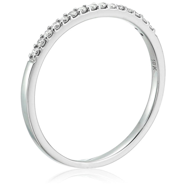 Vir Jewels Petite Round Diamond Wedding Band White US 5.5 3