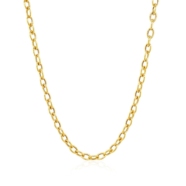 FASHNZFAB Pendant Chain Yellow Gold 3.3 mm 3