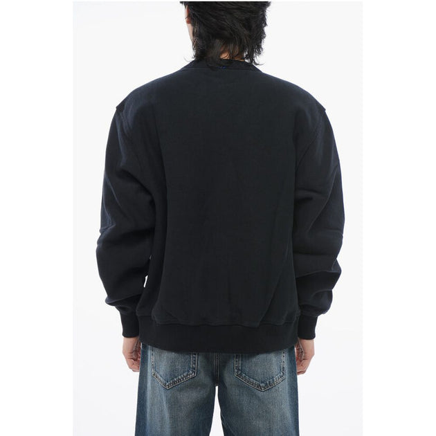 Burberry Crewneck Sweatshirt With Edk Men's Patch | ShopSimon