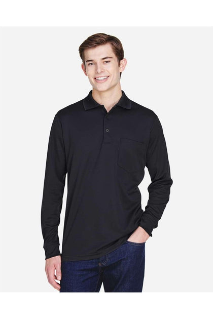 CORE365 Pinnacle Performance Polo Long Sleeve Blue 5XLarge 4