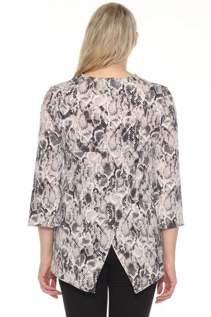 Joseph Ribkoff Tunic Top Beige UK 12 4