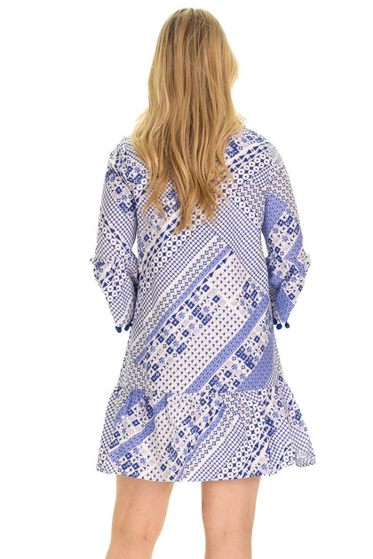 Duffield Lane Flora Dress Blue Small 4