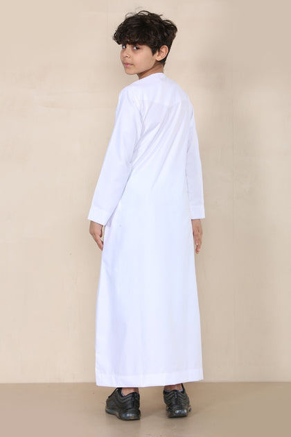 Unbranded Boys Emirati Thobe White 4 Years 4