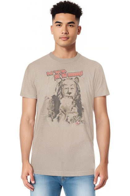 Gildan Wizard Of Oz Put Em Up T-Shirt Beige Medium 4