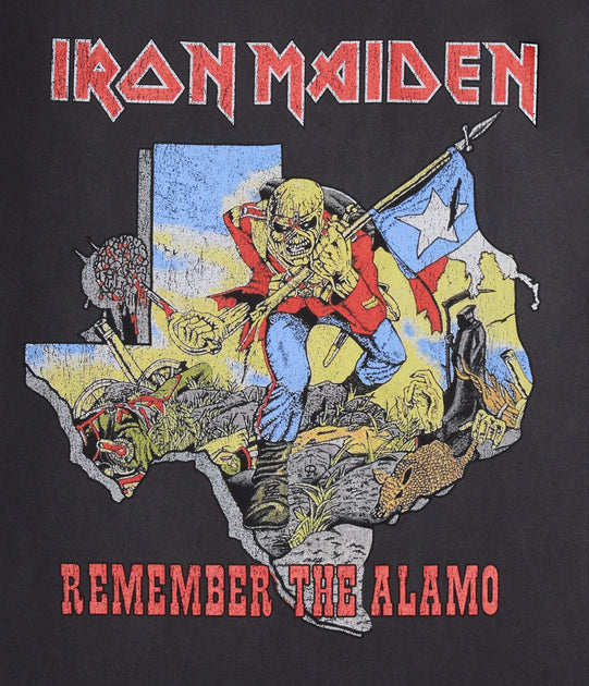 Aeropostale Iron Maiden Remember The Alamo Graphic T-Shirt Black Small 4