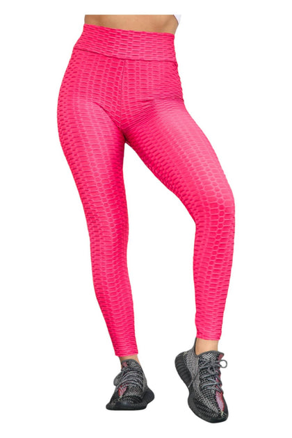 VERY J Honeycomb Leggings Pink Medium 4