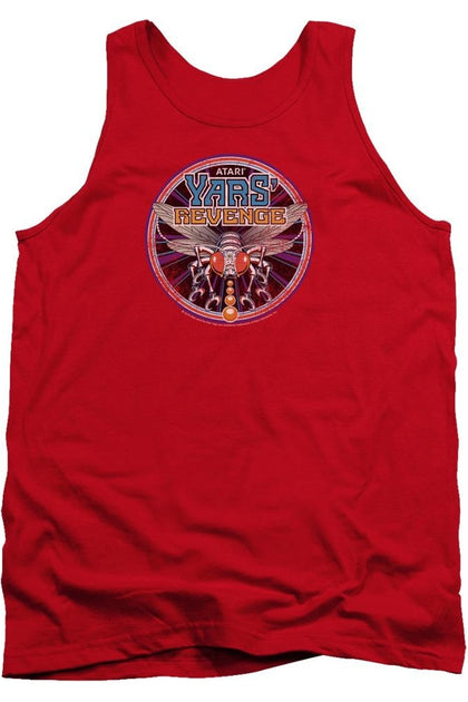 Gildan Atari Yars Revenge Patch Adult Tank Red Large 2