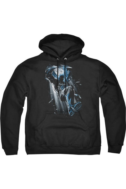 Gildan Batman Bat Crash Sweat à Capuche Noir Small 2