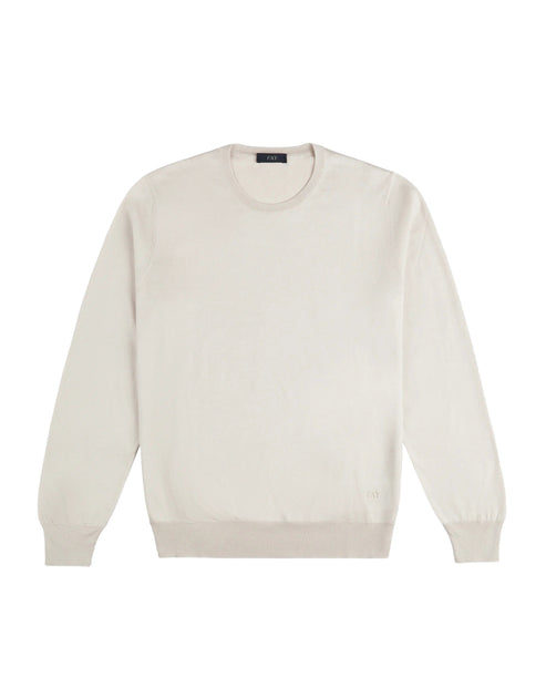 Fay F.18 Crew Neck Knitwear White EU 48 2